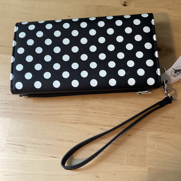 Disney Minnie Mouse Polka dot bow clutch wallet - Picture 2 of 11